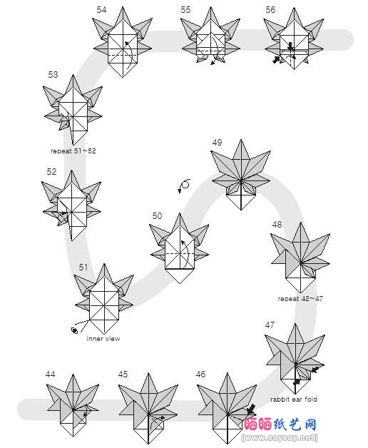 精美卡通枫叶折纸教程